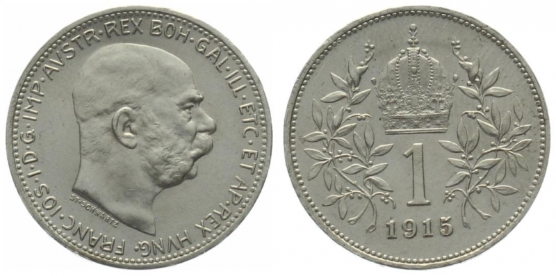 Österreich 1 Krone 1915 - Franz Josef I.